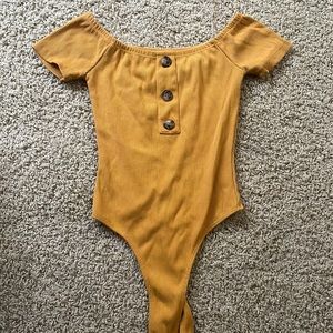 Yellow/orange one piece top from rue21